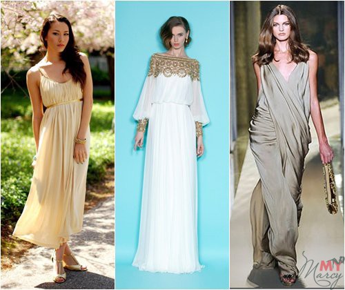 Греческие платья могут быть не только свадебными