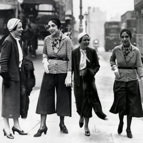 Впервые женщины стали носить кюлоты в 1930-х годах